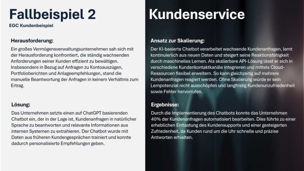 Fallbeispiel Kundenservice mit KI